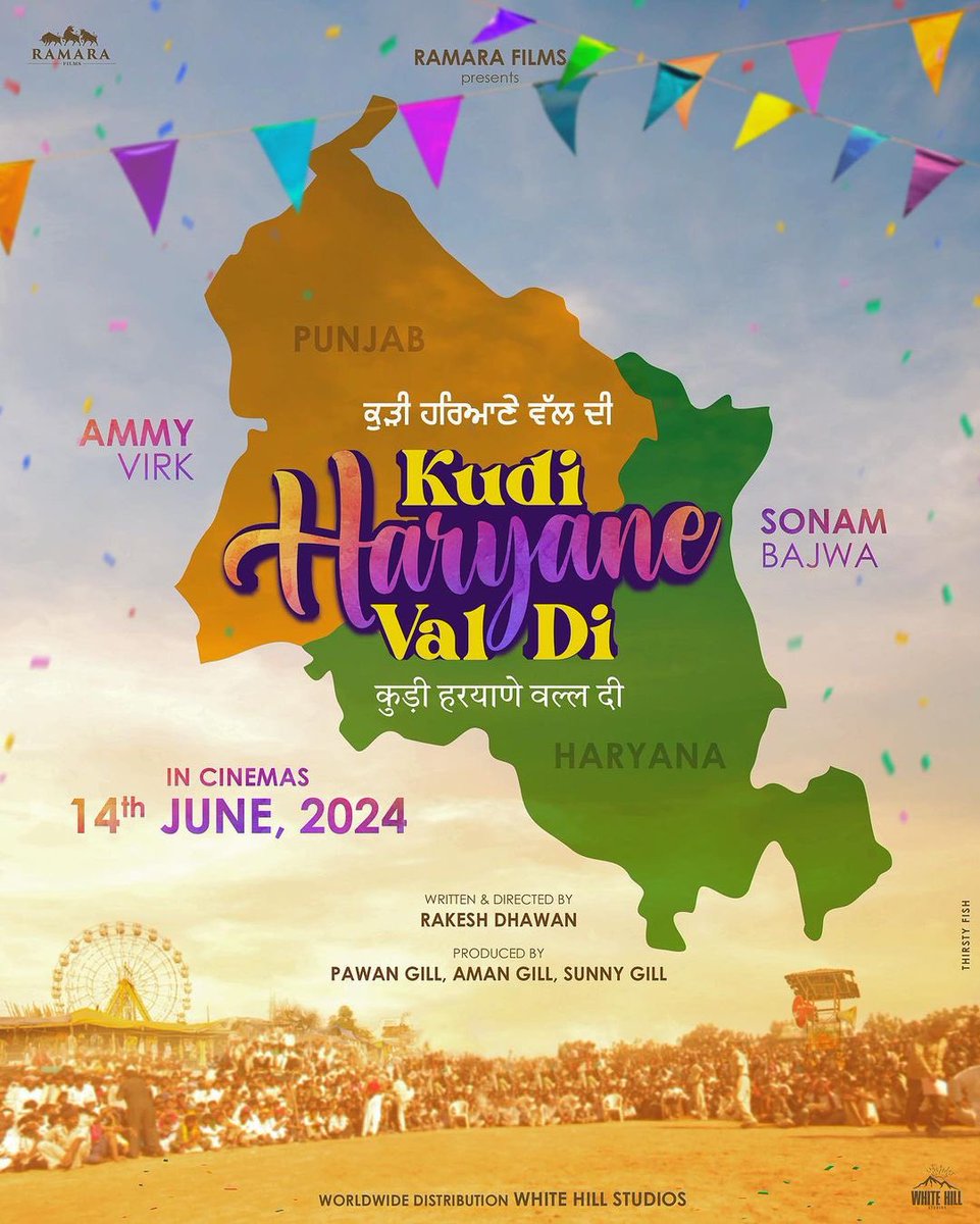 After delivering blockbuster hits like 'Nikka Zaildar', 'Muklawa', 'Puaada', and ‘Sher Bagga’, #AmmyVirk and #SonamBajwa are returning to the big screen once again with their new outing #KudiHaryaneValDi 🎬

<a href="/bajwasonam/">Sonam Bajwa</a> <a href="/AmmyVirk/">Ammy Virk</a>