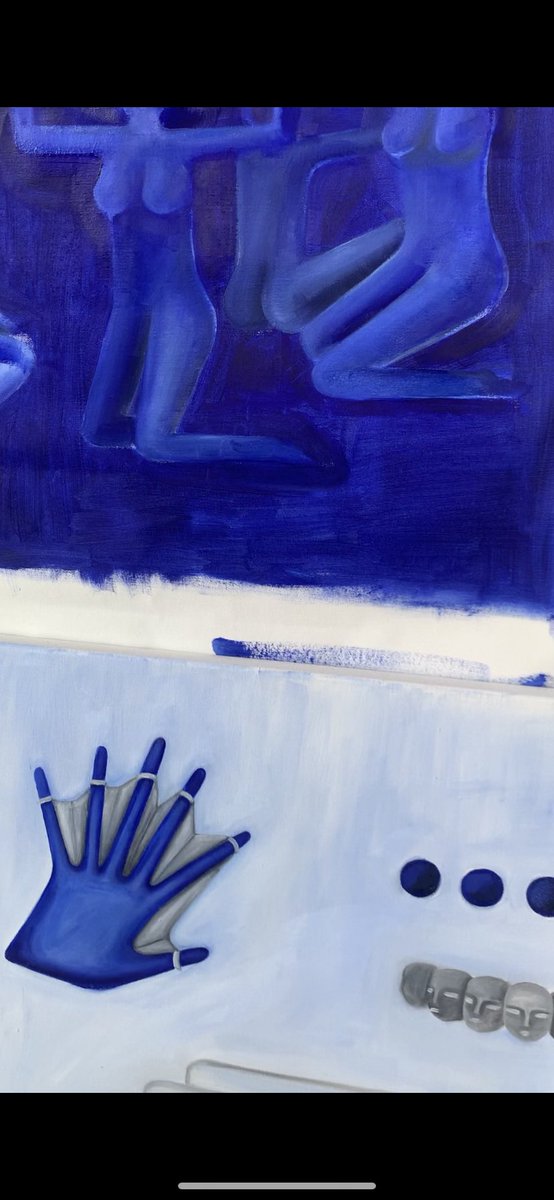 lintendo6's tweet photo. @thepropgallery an oil painting, hope to finish it this week 💙 https://t.co/cjfffxf2x9