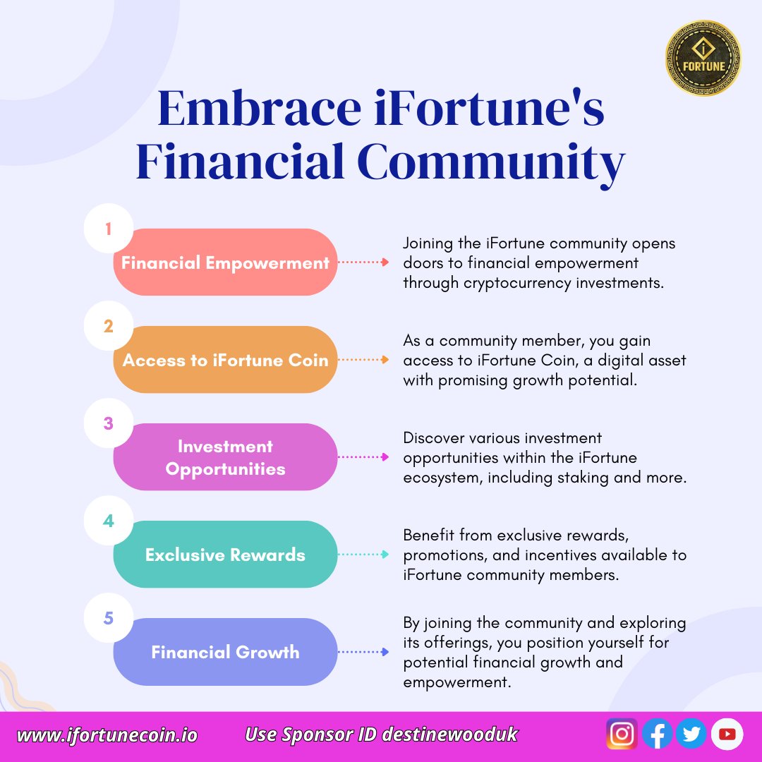 Dive into iFortune's vibrant financial community and unlock opportunities for financial growth. 
Join us today! 
.
.
#DestinewoodExplained #VisionaryTrailblazers 
#iFortuneTours #AdventuresAwait #WanderlustDreams 
#crypto #blockchain #ifortunemachineapp #ifortunecommunity