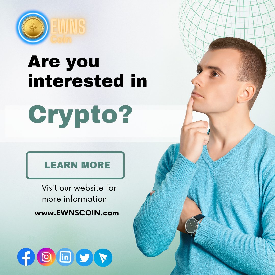 EWNSCoin's tweet photo. Join us

https://t.co/siGYWPhSOv

#cryptointerested #investing #journey
#digitalasset #yesorno #postoftheday https://t.co/Nb9m2Hq2Av
