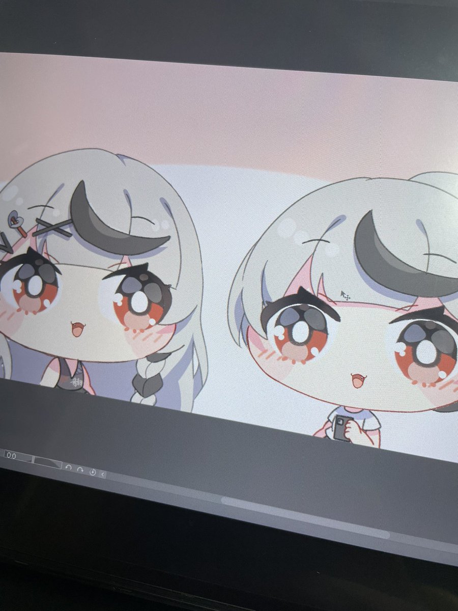 沙花叉クロヱ 「イラスト描くのが楽しすぎて、切り抜き漫画全然進まねぇ\(^o^)/ 」|皐月@skeb募集中&切り抜き漫画描いてます✌️のイラスト
