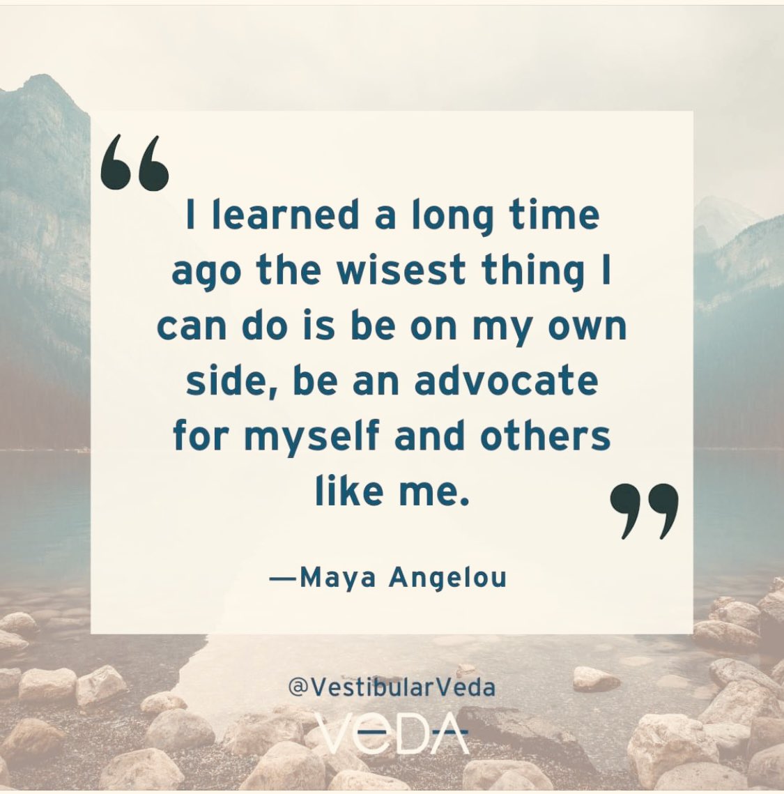 Remember you are important and you know your body and your health. You are the one person that can always advocate for your best healthcare. It’s not easy when you are sick, but you deserve it. 
#veda
#vestibular
#advocacy
#selfcare
#butyoudontlooksick