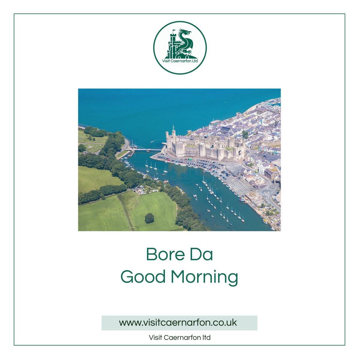 Bore Da / Good Morning.

visitcaernarfon.co.uk

#wales #Caernarfon #northwales #NorthWalesSocial #morning #goodmorning #gm #travelwales #visitwales #uktravel #gwynedd