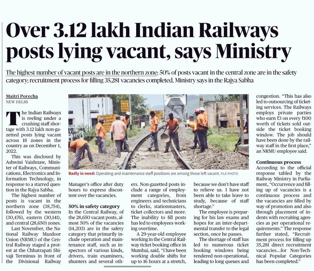 ANMOL SHARMA (@ybbrsgurarugaya) on Twitter photo #ModiJiRailwayBhartiDo
<a href="/AshwiniVaishnaw/">Ashwini Vaishnaw</a> <a href="/AshwiniVaishnaw/">Ashwini Vaishnaw</a> <a href="/PMOIndia/">PMO India</a> <a href="/RahulGandhi/">Rahul Gandhi</a>
खाली वेकेंसी पर बीजेपी के सांसद को भर्ती करेंगे #ModiJiRailwayBhartiDo
<a href="/AshwiniVaishnaw/">Ashwini Vaishnaw</a> <a href="/AshwiniVaishnaw/">Ashwini Vaishnaw</a> <a href="/PMOIndia/">PMO India</a> <a href="/RahulGandhi/">Rahul Gandhi</a>
खाली वेकेंसी पर बीजेपी के सांसद को भर्ती करेंगे