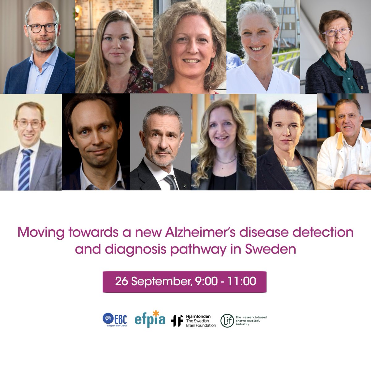 📢 The Rethinking #Alzheimer’s disease event starts now with 365+ registered participants!

A line-up of excellent speakers 🎤 is ready to discuss how to rethink the way we approach Alzheimer’s in Sweden! 🧠  
 
Stay tuned &amp; follow us for live tweeting!