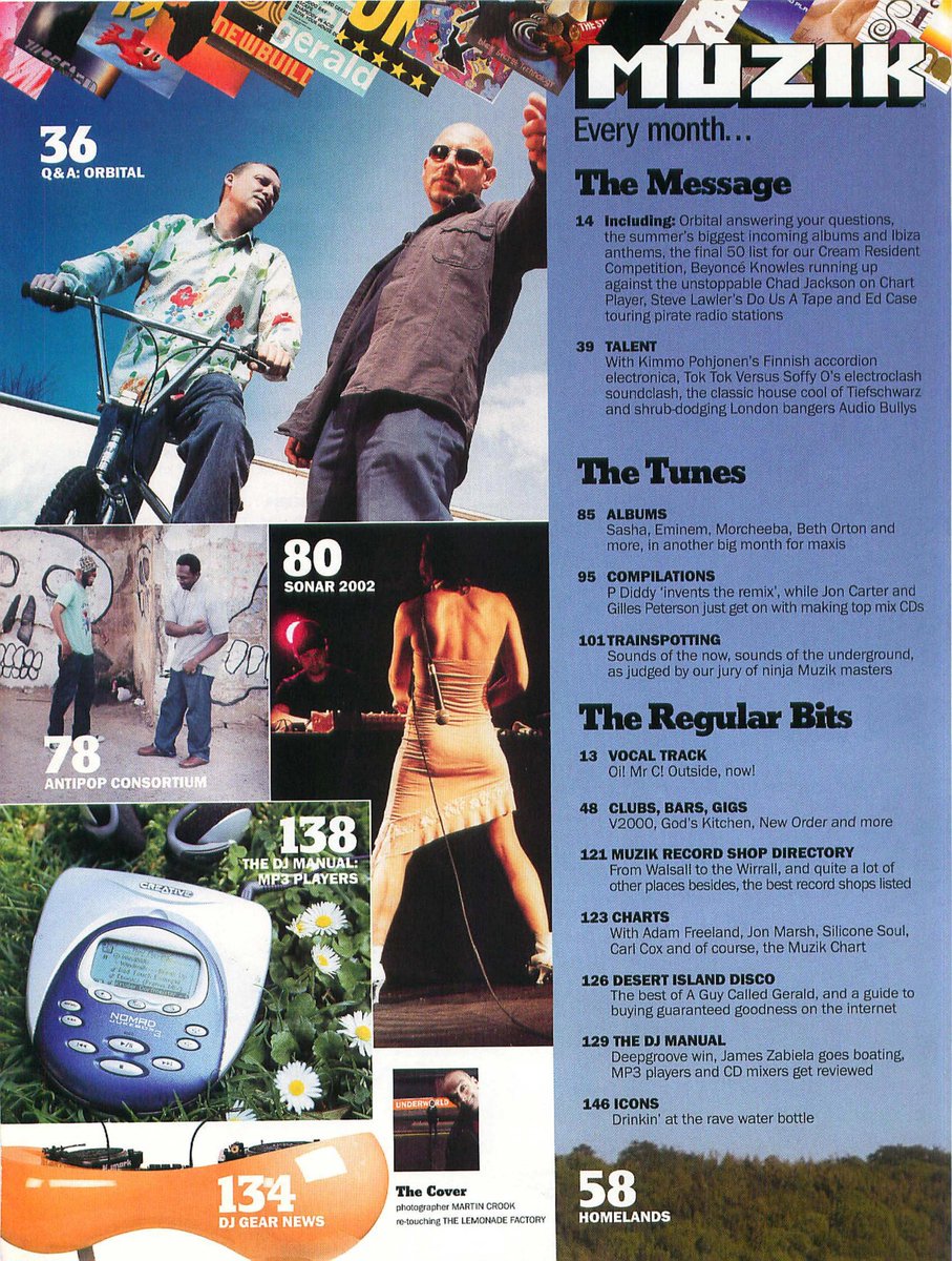 muzikmagbot's tweet photo. Muzik issue 87, August 2002, page 3

Full magazine: https://t.co/dsvO5f2EKK https://t.co/yox8akbdXy