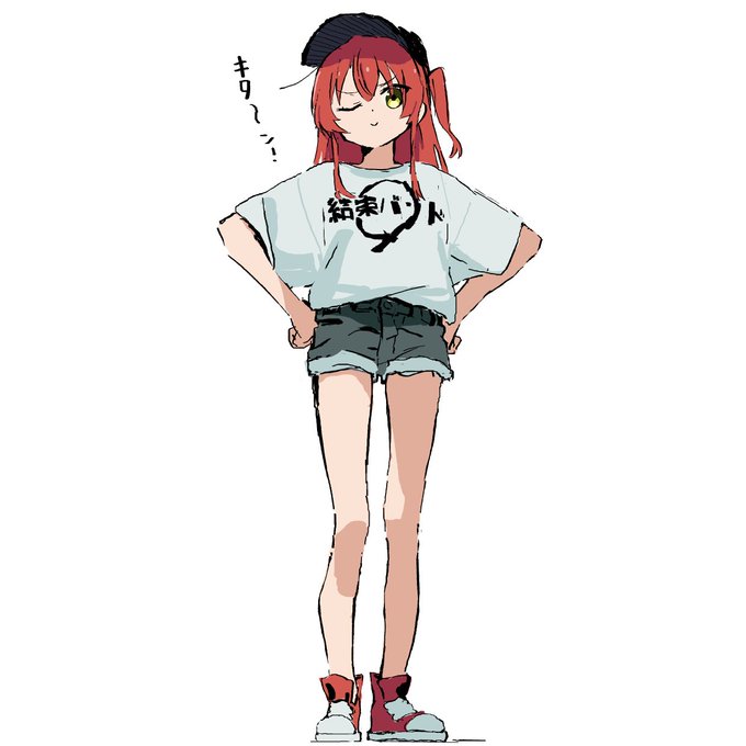 「hands on hips short sleeves」 illustration images(Latest)｜2pages