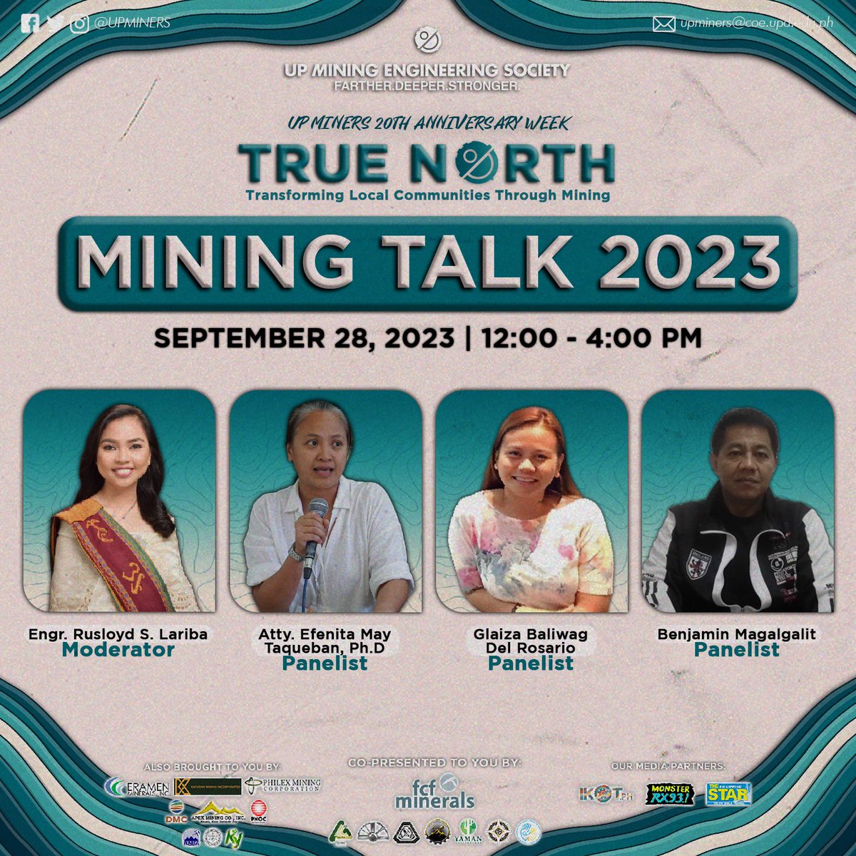 𝗨𝗻𝘃𝗲𝗶𝗹 𝘁𝗵𝗲 𝗛𝗲𝗮𝘁 𝗼𝗳 𝗞𝗻𝗼𝘄𝗹𝗲𝗱𝗴𝗲! 🔥

Are you ready to absorb their invaluable wisdom and embark on this transformative journey? Secure your spot now by registering here: bit.ly/MiningTalk2023… or by scanning the QR code below.

#MiningTalk2023