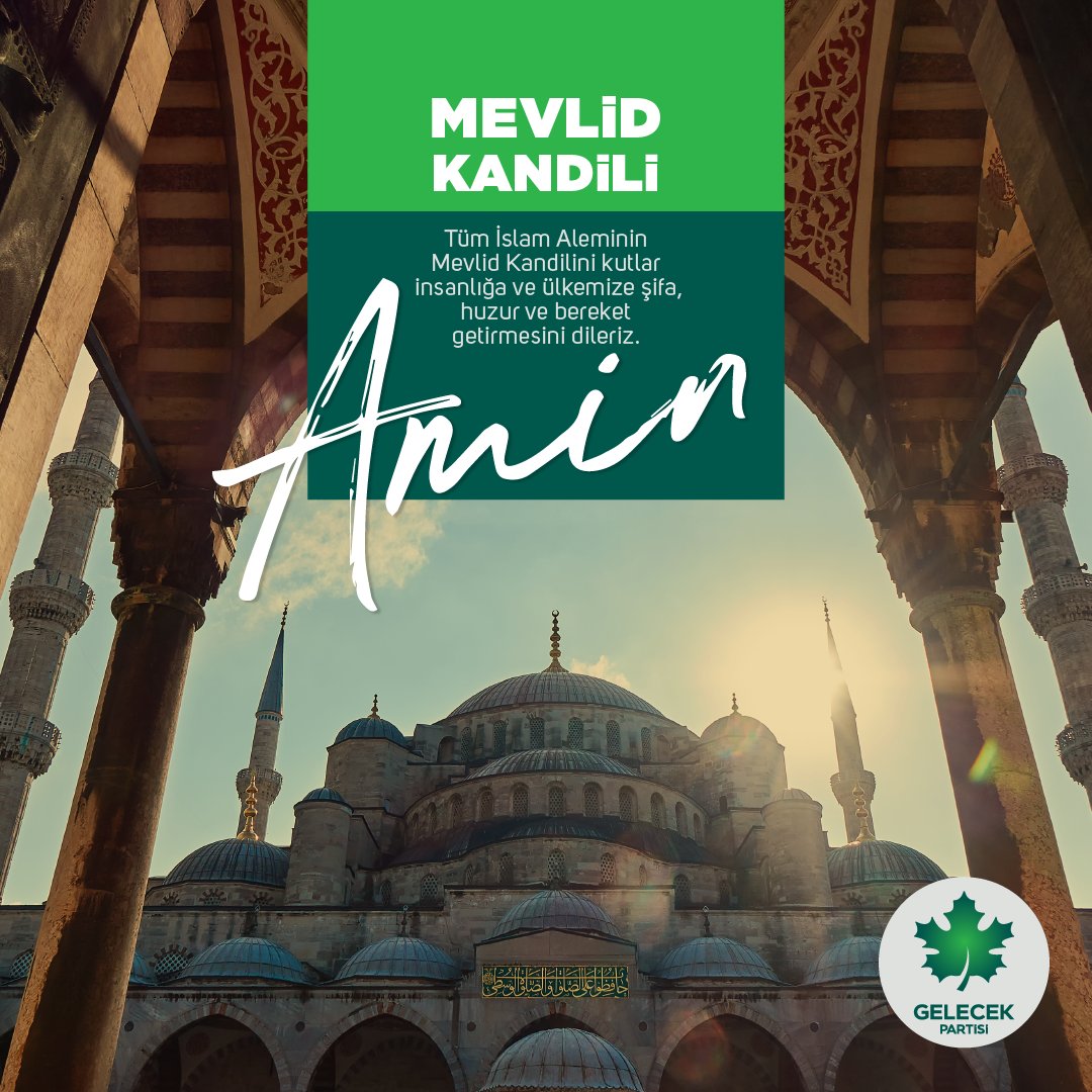 Tüm İslam Aleminin Mevlid Kandilini kutlar, insanlığa ve ülkemize şifa, huzur ve bereket getirmesini dileriz.