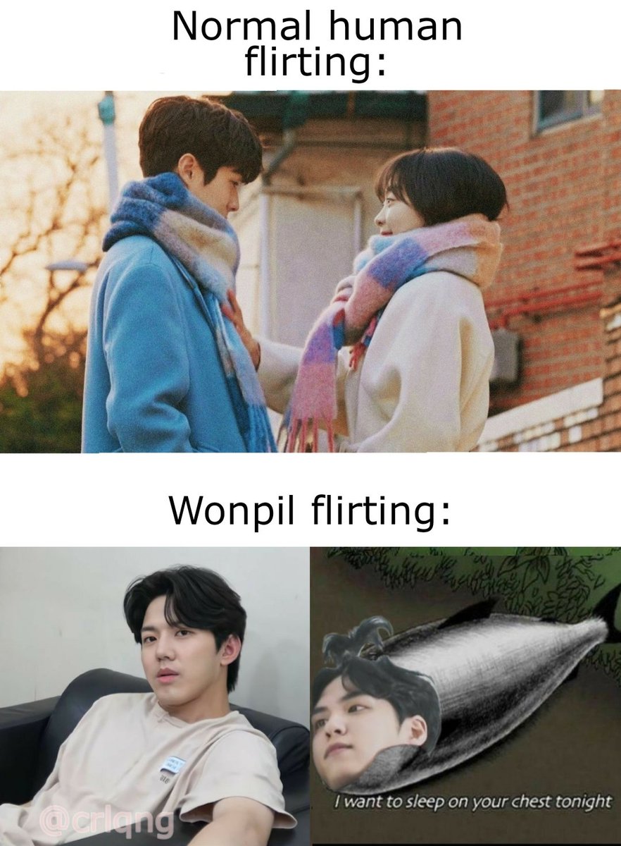 _morokh_'s tweet photo. #day6 #wonpil #dowoon #dopil #데이식스 #KPOP #вонпиль #доун 
I had seen this strange meme fish on pinterest... And I remembered that Dowoon is a fishman... and how Wonpil is obsessed with Dowoon's bed

Sorry for any mistakes, English isn't my native language 🙃 https://t.co/AFY6s2fCqX