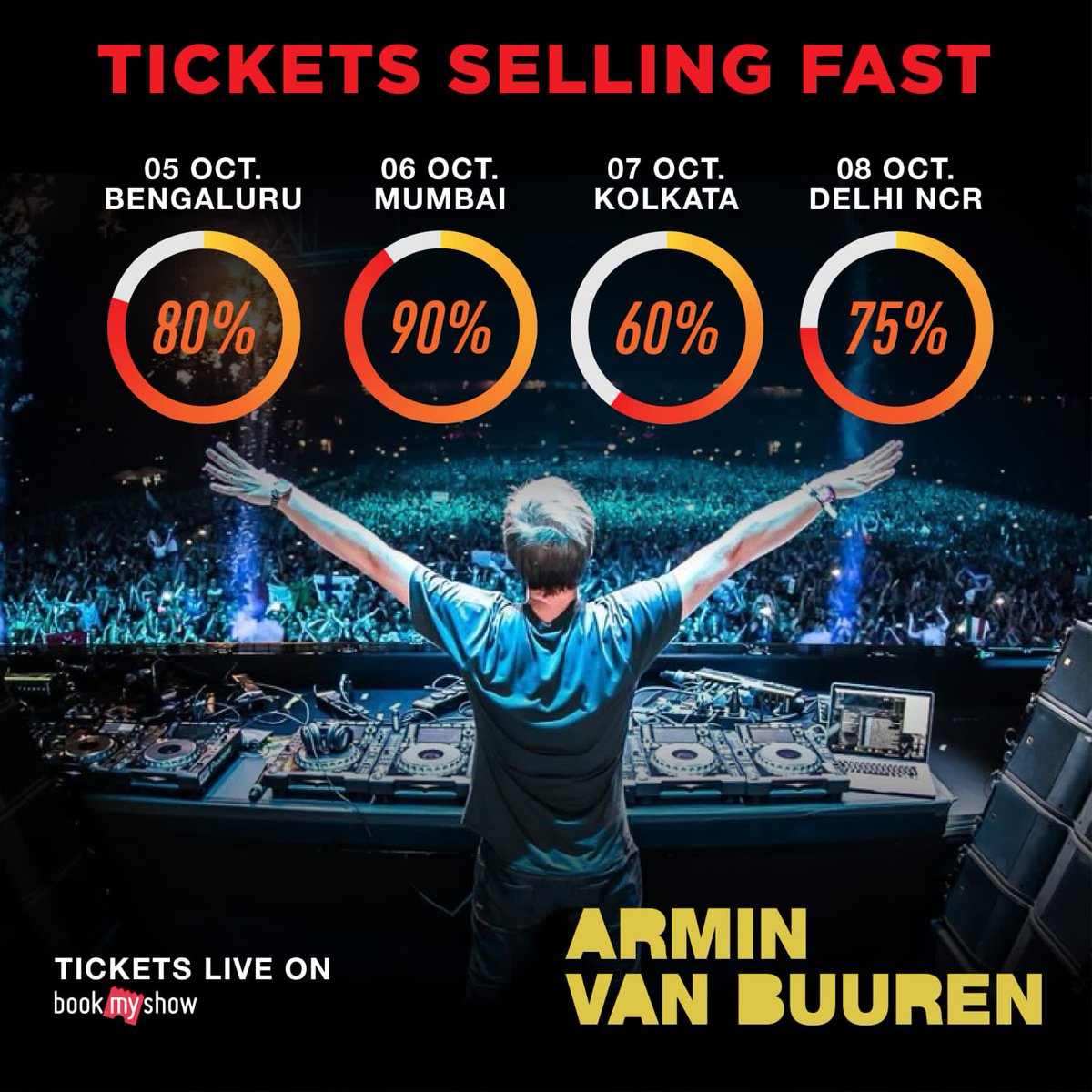 Get ready to dance to the beats of Armin Van Buuren at Sunburn Arena! ☀️ Tickets are selling fast 🔥 You don’t wanna miss this one! Secure your tickets now before they’re gone! 💃🏻 Get an extra 10% discount by using RuPay Card. 🎟️ - bit.ly/SunburnArenaWi……