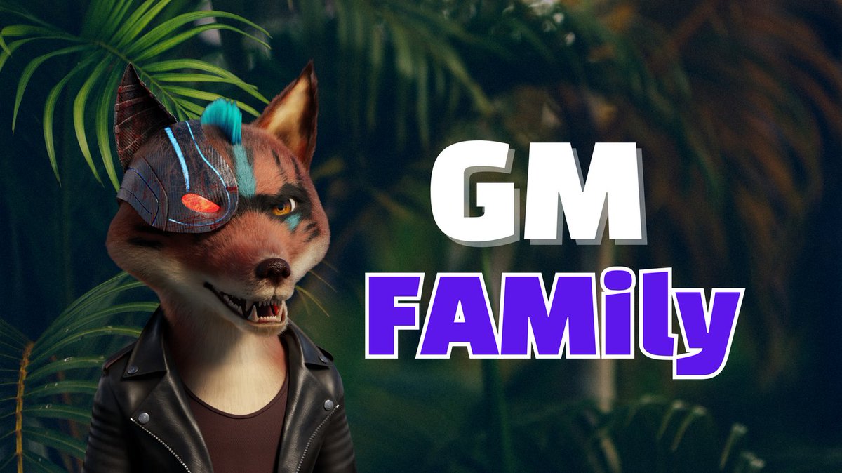 🦊 GM Foxes Fam! Everyone who says it back is a fox! 

#PolygonNFTs 💜