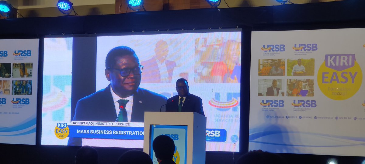 POATVUganda's tweet photo. @norbertmao breaks down the importance of incorporation during @URSBHQ mass registration launch. It is important for businesses to incorporate with @GovUganda if they are to fully benefit from available business opportunities.
#POAUpdates https://t.co/rAR9xtk8NA
