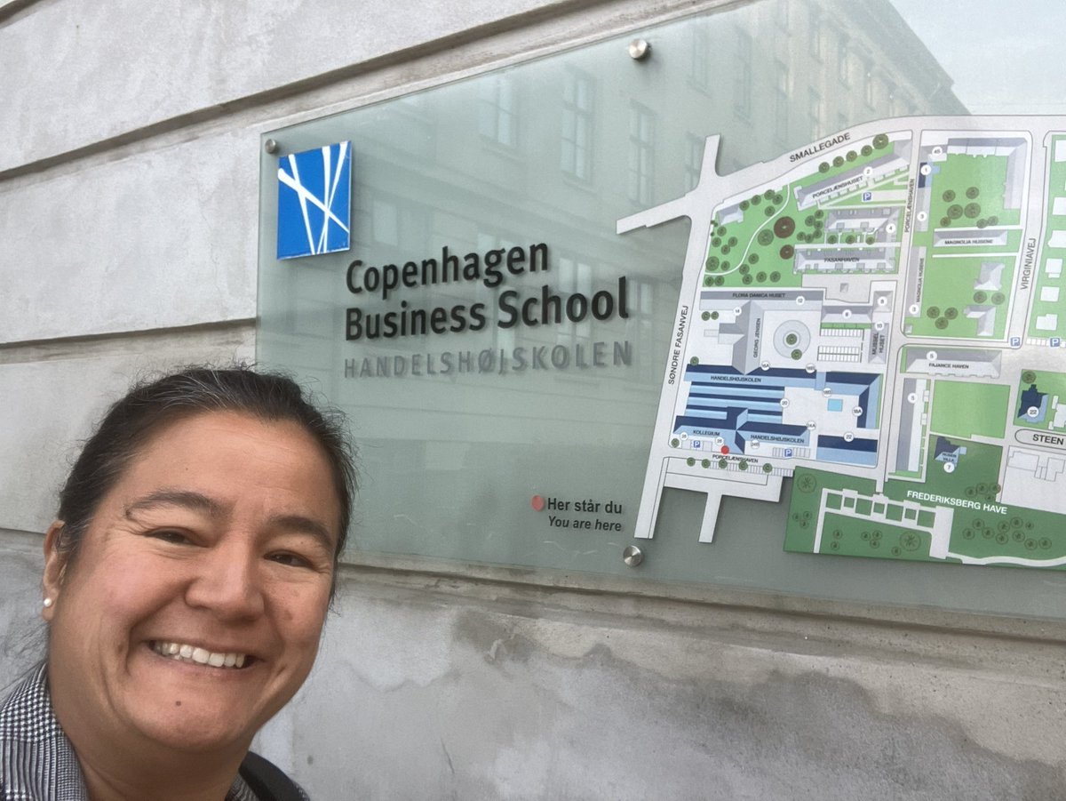 DrSallyEverett's tweet photo. Another week…another business school. Already very much enjoying my time here in beautiful Copenhagen @CBScph @AACSB #ConnectedForBetter . Today we talk responsible business, societal impact, SDGs, climate change and purpose over profit. Great to represent @kingsbschool #ILEAD https://t.co/oFAwTO7pDS