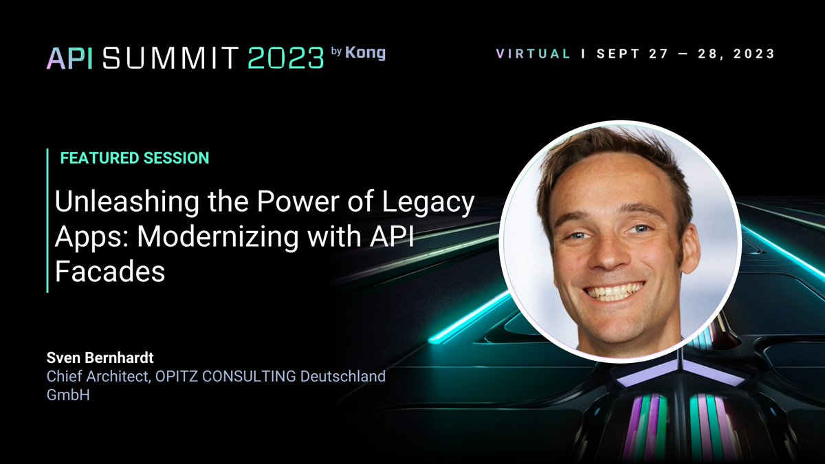 API enthusiasts! Tomorrow #KongAPISummit23 starts with tons of relevant information from the #API space. Learn the why, how and what of APIs from proven industry leaders and experts. Visit my talk about API-driven modernization! Register today for FREE: bit.ly/3sVFJCW