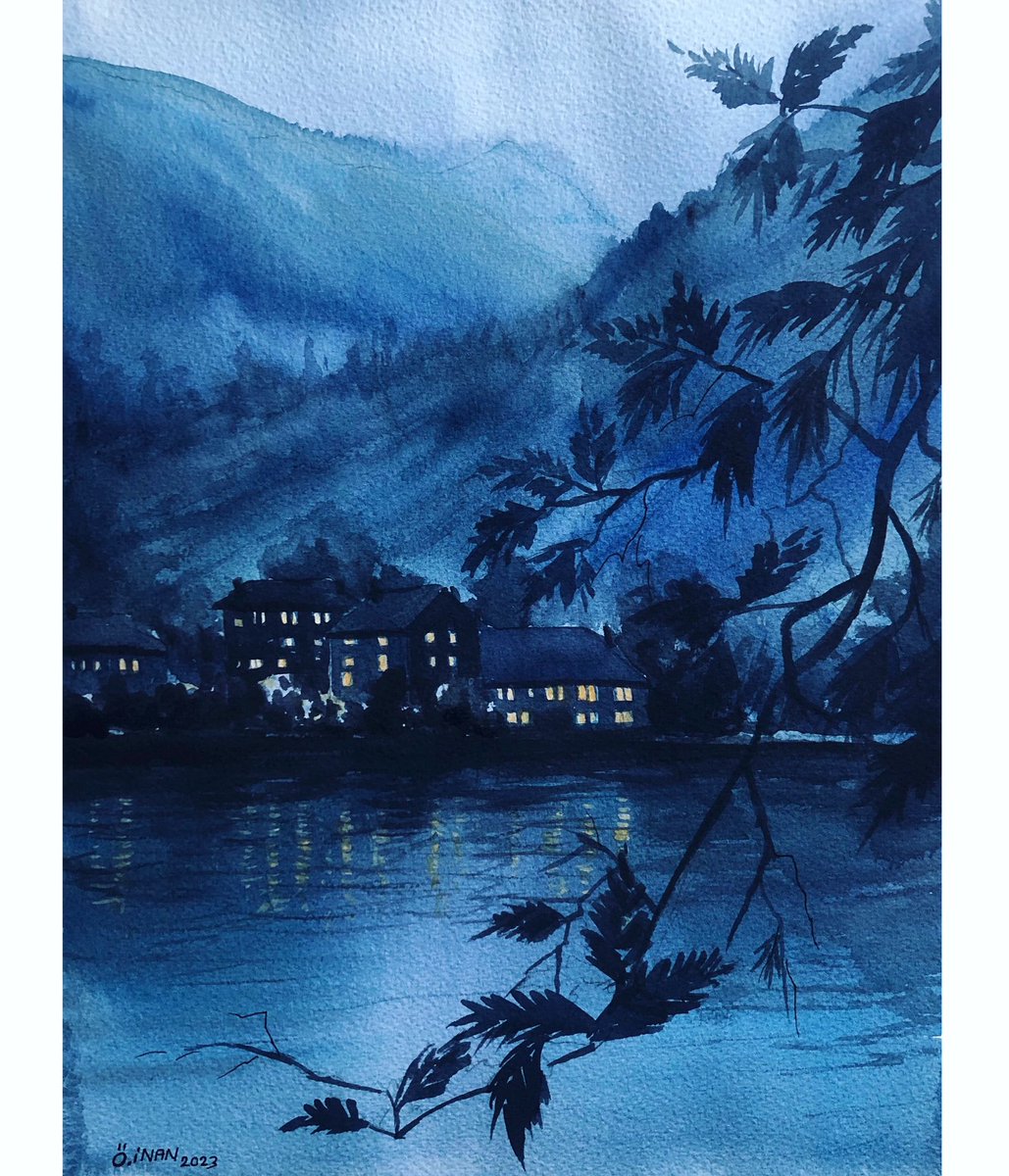 Watercolor (suluboya) 37x27 cm 
 Sale (satılık ) 

#watercolor #art #suluboya #artpaint #galeri #instaart #twetterart #görselsanatlar #tasarım #night #sale #artteacher