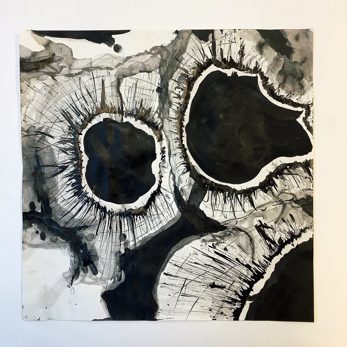 Another M for the Art Alphabet - Mark Making! In one of our Year 8 projects students focus on the detailed, zoomed in textures of seashells &amp; the shoreline to produce of work including these beautiful ink &amp; pastel pieces. 
<a href="/TalbotHeathSch/">Talbot Heath School</a> #schoolart