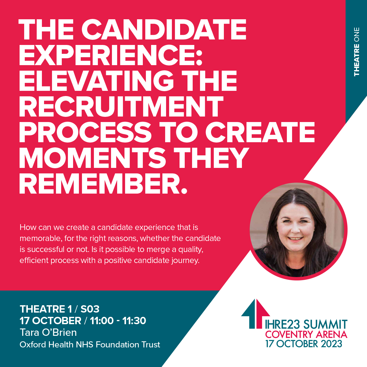 InHouseRecExpo's tweet photo. The Candidate Experience: Elevating the recruitment process to create moments they remember @taraobrien @ #IHRE23Summit To Register: https://t.co/Whct8ccRau #candidateX #nextlevel https://t.co/9203Ysze55