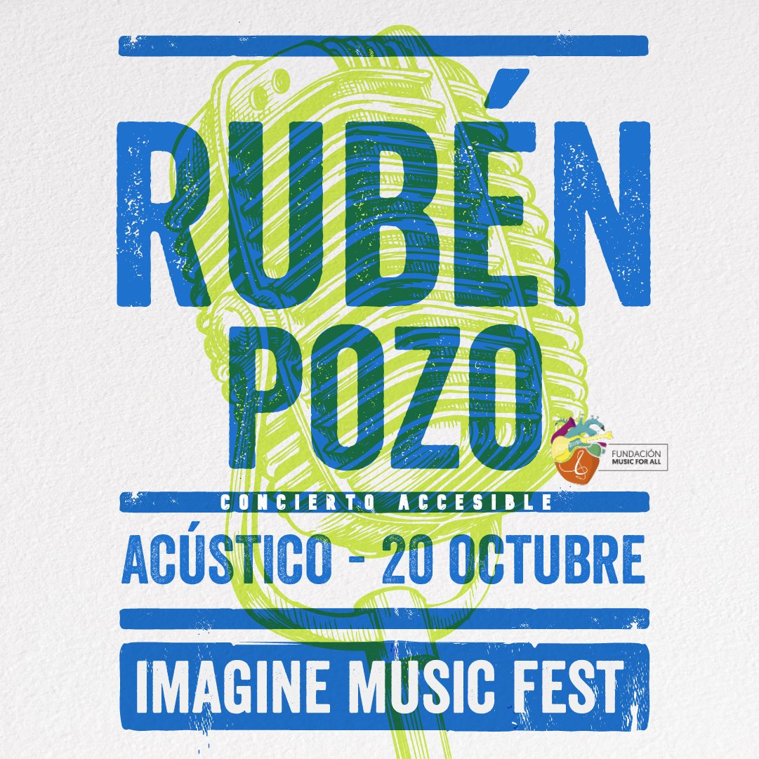 Próxima cita con Imagine Music Fest, 20 de octubre RUBÉN POZO
Además, concierto totalmente accesible.
Información completa y entradas 👉🏼 divisionsonora.com/2023/09/20/el-…

#MadridConciertos
#ImagineMusicFest
#BarcelóHoteles
#ImagineMusicFest2023
#BarcelóImagine