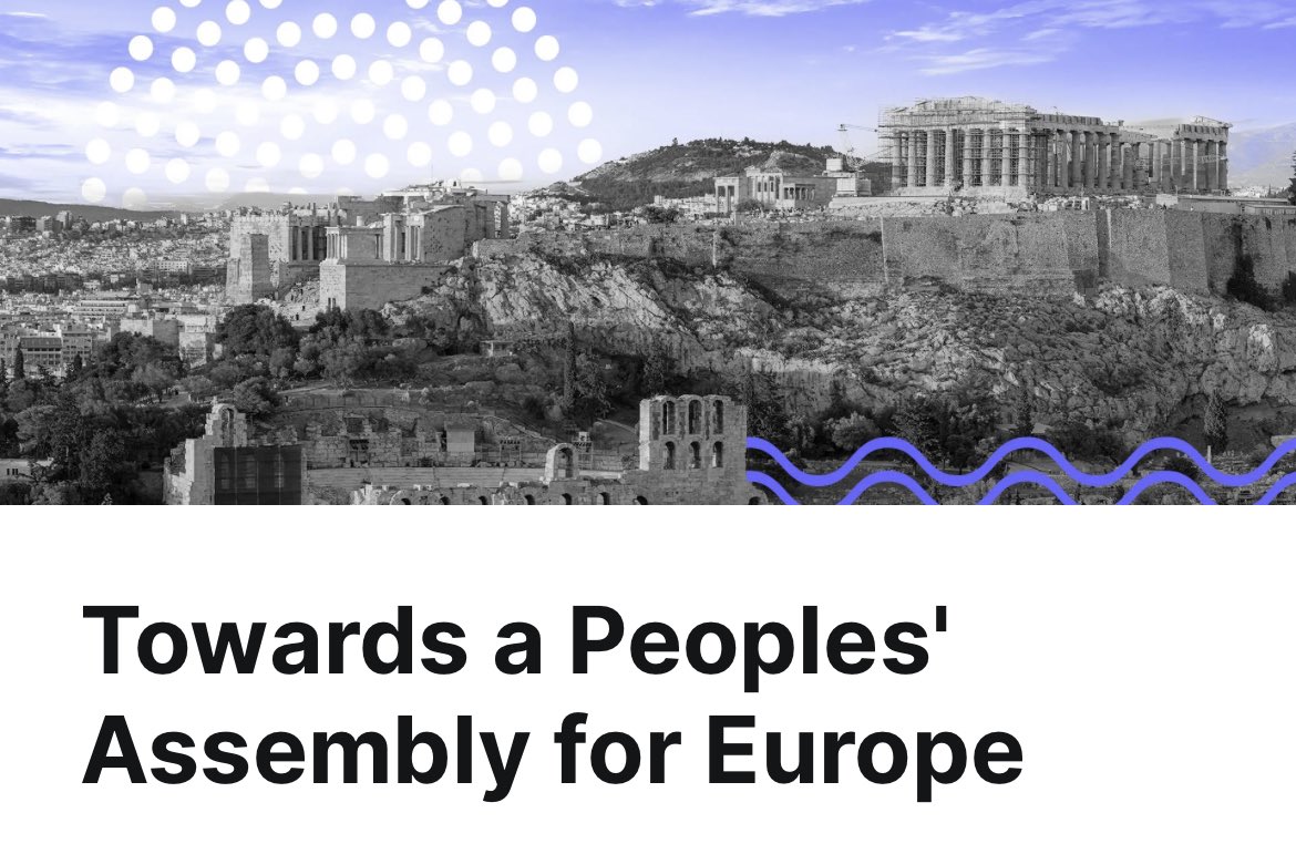 Today marks the launch of the Democratic Odyssey, a campaign towards a permanent Peoples’ assembly for Europe! 

The first meeting will take place at the Pnyx of Athens, on the slopes of the Acropolis this afternoon at 3pm CEST. 

If you want to learn more about the project