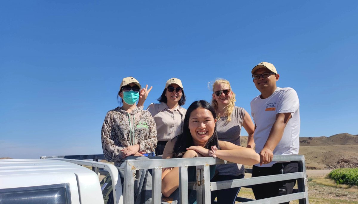 TGCStandard's tweet photo. Our colleagues Gudrun &amp; Emily journeyed through Inner Mongolia's vast grasslands to accompany audits on #GCS farms. Traveling 200km on bumpy roads they experienced the region's immense beauty. Grateful for the warm hospitality &amp; productive talks on animal welfare. #goodcashmere https://t.co/IkNPX9GWs3
