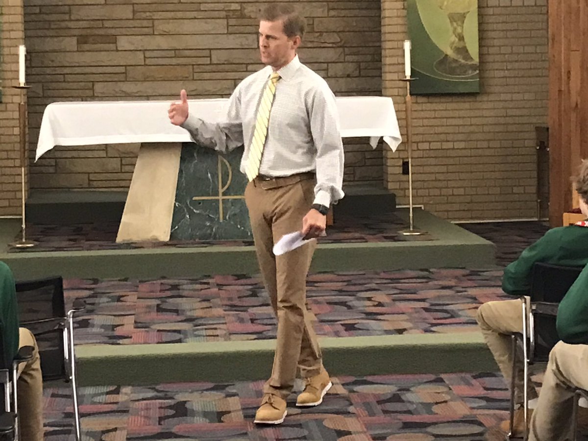 Big-time thanks to Coach Kevin Klein (<a href="/StXBasketball/">Kevin Klein</a>) for speaking with us at Tigers for Christ this morning. Coach Klein challenged us to examine who hang out with and who we look up to. He also urged us to fully trust God. Thank you, especially, to the 70+ Tigers who attended!