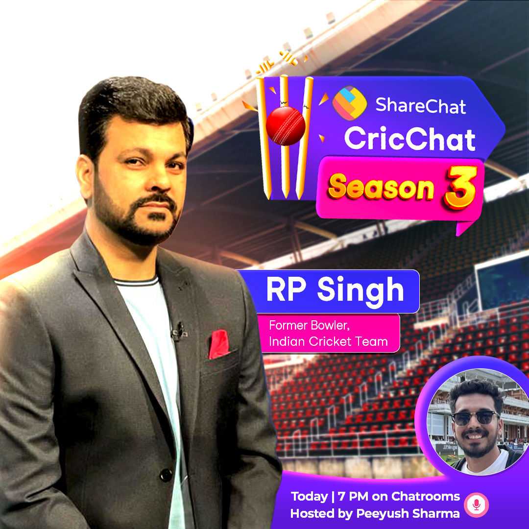 One of the prominent faces of T20 World Cup 2007 is gracing the first ever #CricChatSeason3 episode on #ShareChatLive Audio Chatrooms, today at 7 PM. Join us now!  Link to the Chatroom: sharechat.com/chatroom/8a829…