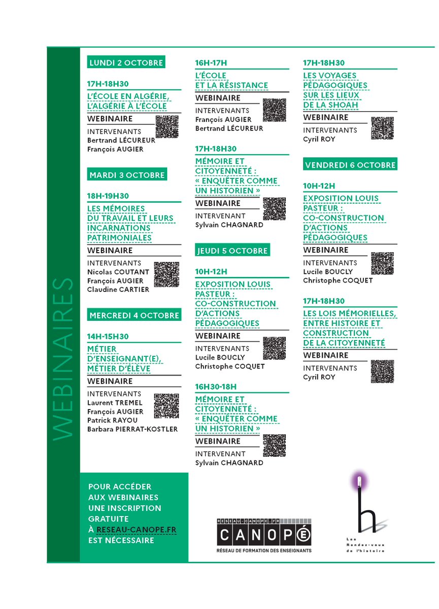reseau_canope's tweet photo. 🕰️@reseau_canope  participe aux @rdvhistoire de Blois, qui a cette année pour thème « Les vivants et les morts ».
Découvrez le programme riche, avec des ateliers créatifs et participatifs en présentiel à l'atelier @canope_41, et des webinaires en ligne.
➕ https://t.co/uzbr6t4qfO https://t.co/fl0BZGmu81