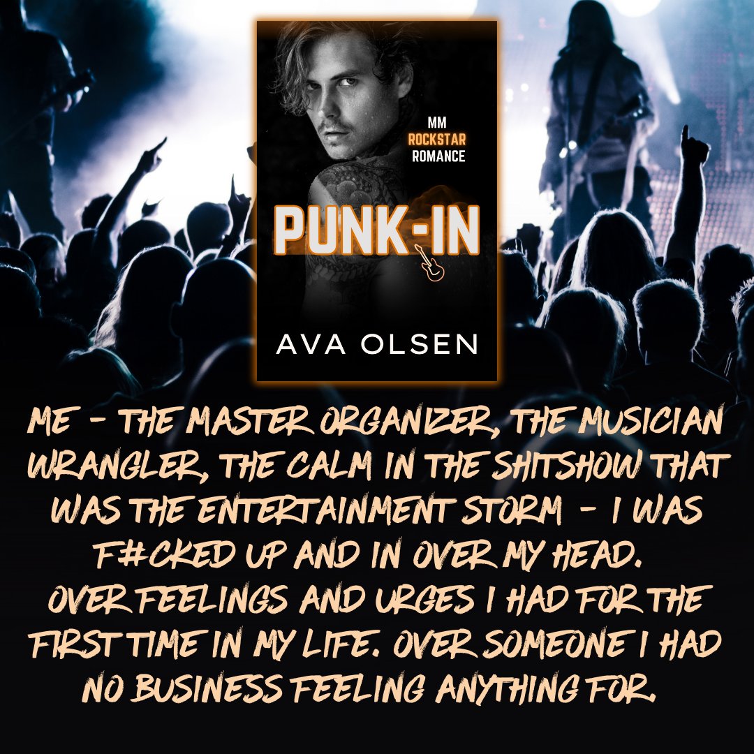 PUNK-IN releases Oct 12: mybook.to/Rll4Dl  

#comingsoon #mmromance #avaolsenauthor #mmbooks #queerromance #steamybooks #mmromancereader #mmbookstagram  #mmromanceaddict #mmromancereads #mmromanceauthor #rockstarromance #preorder #gayromancereader #mmromancebooks