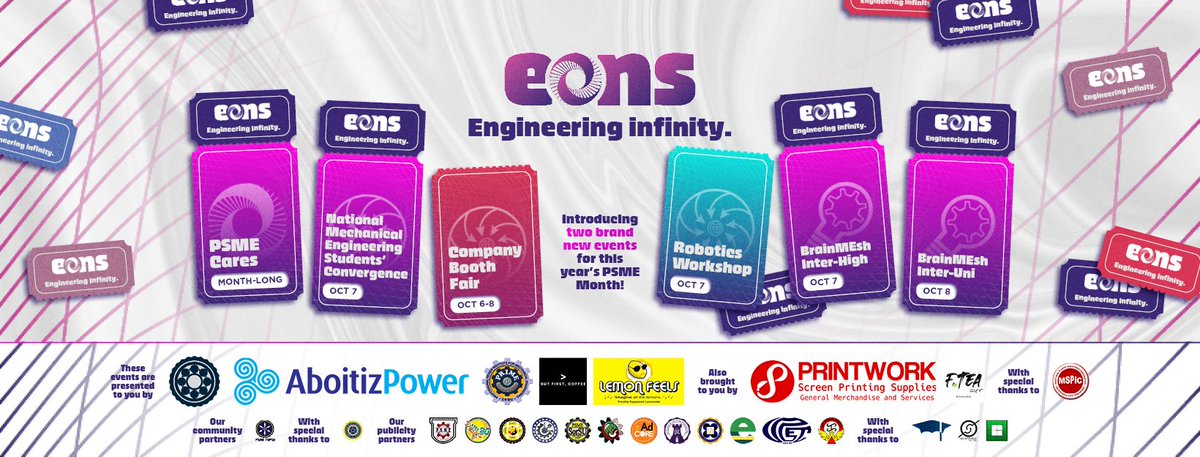 psmeupsu's tweet photo. Here's the lineup of events for PSME Month 2023! We are glad to announce ✨two brand new events✨ that will surely make your experience better than ever! 

7 Oct - NMESC
6-8 Oct - ✨Company Booth Fair✨
7 Oct - ✨Robotics Workshop✨
7 Oct - BM Inter-High
8 Oct - BM Inter-Uni https://t.co/RN3KotClkh