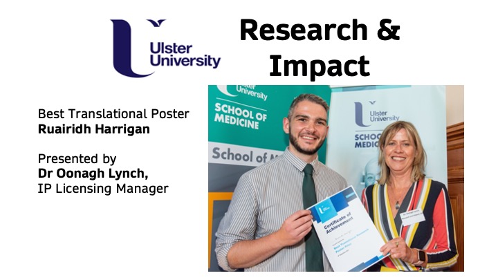 Personalised Medicine Centre (@personalmedni) on Twitter photo We are incredibly grateful to the sponsors of <a href="/PersonalMedNI/">Personalised Medicine Centre</a> 10th Anniversary event. Ulster's Innovation and Impact team sponsored the Best Translational Poster Prize which was awarded to Ruairidh Harrigan by Dr Oonagh Lynch. We are incredibly grateful to the sponsors of <a href="/PersonalMedNI/">Personalised Medicine Centre</a> 10th Anniversary event. Ulster's Innovation and Impact team sponsored the Best Translational Poster Prize which was awarded to Ruairidh Harrigan by Dr Oonagh Lynch.