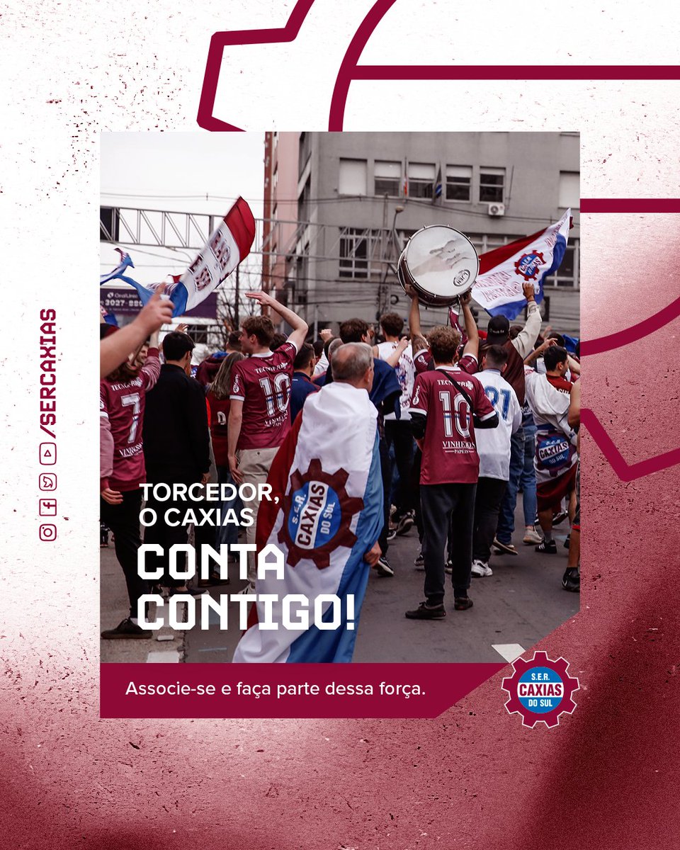 sercaxias's tweet photo. A sua força é fundamental para o Caxias crescer dentro e fora do campo.
Associe-se e ajude o clube a caminhar a conquistas ainda maiores.
💻 Acesse nosso site: https://t.co/wLez9yDXuO
#caxias #sercaxias #sociotorcedor #grena https://t.co/QWySkQmgUs
