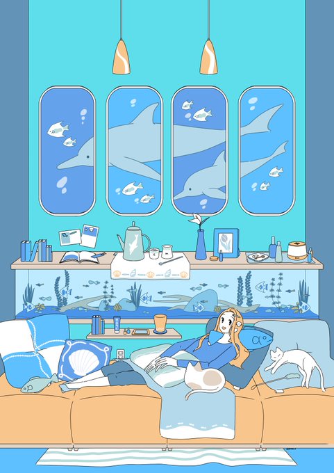 「猫 魚」のTwitter画像/イラスト(新着)｜5ページ目