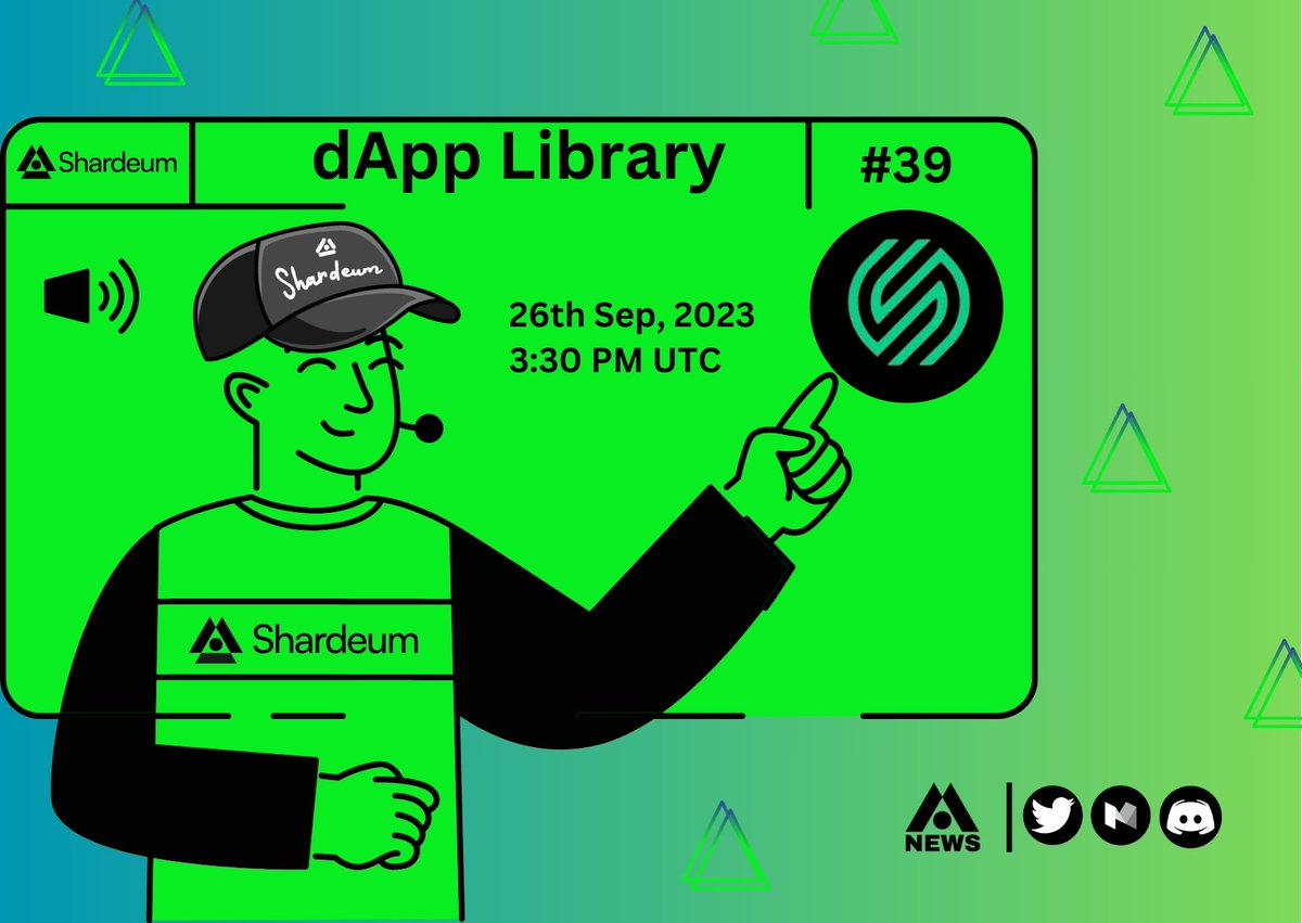 shardeumnews's tweet image. Dapp Library With @ShardStarter 

#shardeum Introduces ShardStarter.

The Revolution in Decentralized Launchpads Catch the Team's Exclusive Interview on the Latest #dAppLibrary Episode.

🗓️ 26th Sep 2023
🕞 3:30 PM UTC

 ⤵️
discord.com/events/9339595…

#ShardStarter #shardeumnews