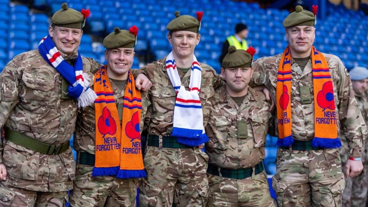 Are you free before the match on Saturday to support our #ArmedForcesFund collection at #ArmedForcesDay at Ibrox? 🇬🇧 We need volunteers! If you can help please e-mail rangerscharity@rangers.co.uk If you can't attend you can still donate on-line here 👉bit.ly/46kFuQR