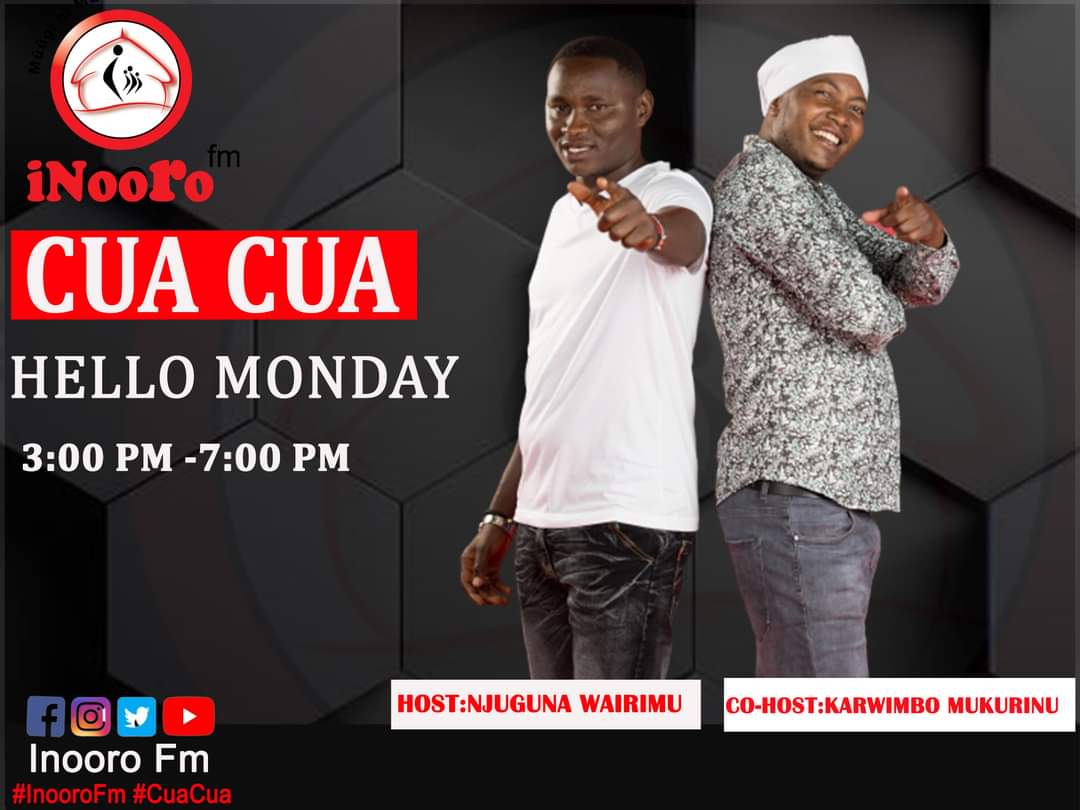 Cua Cua Hello Monday
Njuguna Wairimu official na Karwimbo
Wiku wira utarii atia?
#cuacua
#InooroFm