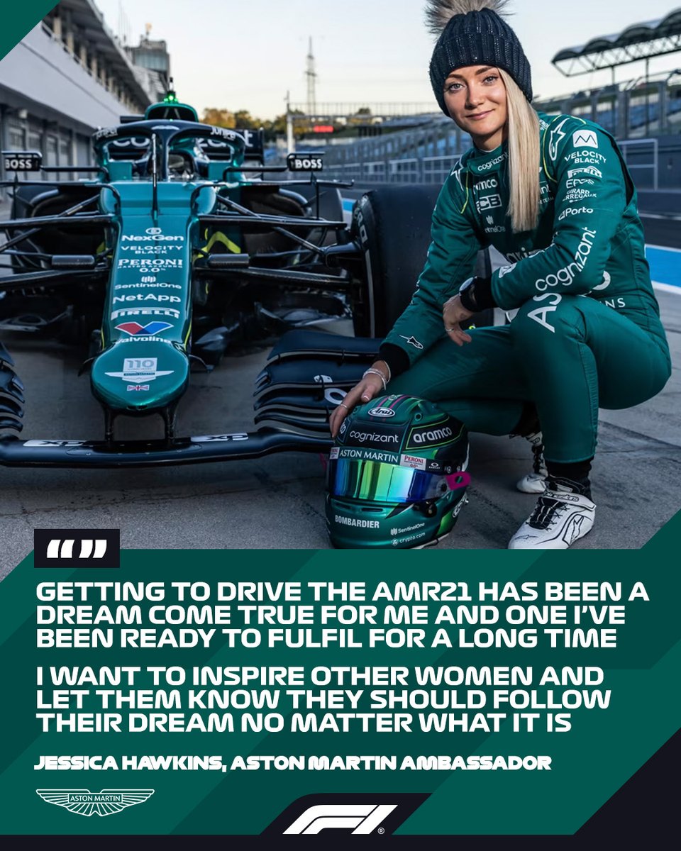 Inspirational! 👏👏👏 ICYMI >> f1.com/JessicaHawkins… #F1 @AstonMartinF1