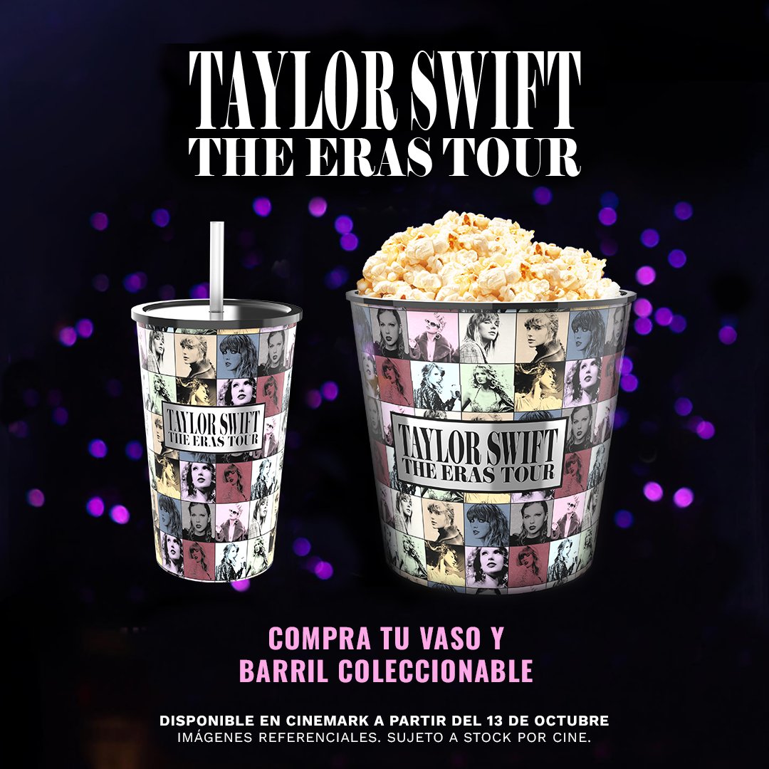 ✨💛¡Swifties, es oficial!🎊Taylor Swift: The Eras Tour llegará a nuestras salas a partir del 13 de octubre 🥹
Disponible en formato XD, la pantalla más grande del Perú 🫶🏼. Con Vaso y Barril COLECCIONABLE y únicos como ella🤩🎉

#TaylorSwift  #TheErasTour  #TaylorSwiftEnCinemark