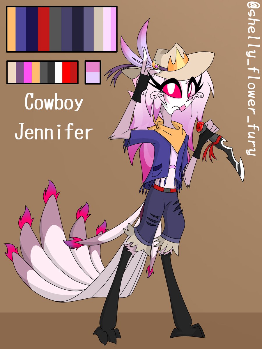 ShellyFlowerFur's tweet image. Cowboy Jennifer :3 

I will draw my characters and come up with clothes from each circle of hell 🌌🌙🦉
#helluvabossart #helluvabossocs #helluvabossoc #helluvaboss #helluvabossfanart #helluvabossmerch #merch #helluvabossarts #artist