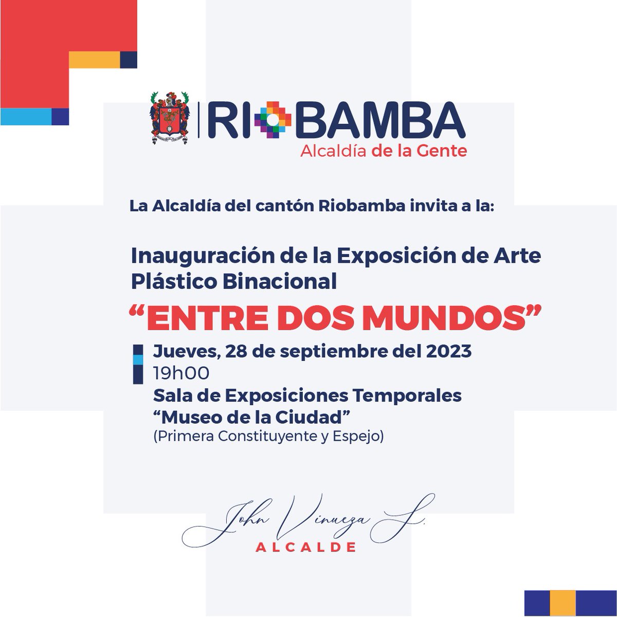 arkipusimbabura's tweet photo. Nuestra siguiente parada es la ciudad de @riobamba el 28 de septiembre a las 7PM estaremos visitando el "Museo de la Ciudad" con la Exposición Artistica Plástica Bi-Nacional #Colombia #Ecuador "Entre dos Mundos" del colectivo #ARKIPUS y #GRANMANDALAART 

#Riobamba @MuniRiobamba https://t.co/cMR4hza8lh