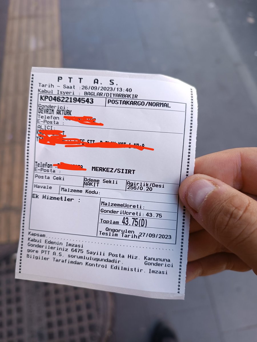 akturk_devrim's tweet photo. PTT KİTAP KARGO BEDELLERİNE 24 SAATTE 12.5 TL ZAM MI GERÇEKLEŞTİ? AÇIKLAMA İSTİYORUM @PTTKurumsal ..!

Dün İzmir'e 2 şiir kitabımı PTT kargo ile 31.25 TL'ye gönderdim .

Bugün ise aynı şiir kitaplarımı Siirt'e 43.75 TL'ye gönderdim.

Benim 2 şiir kitabım 60 TL. | #Diyarbakır https://t.co/MP8nOMIXP6