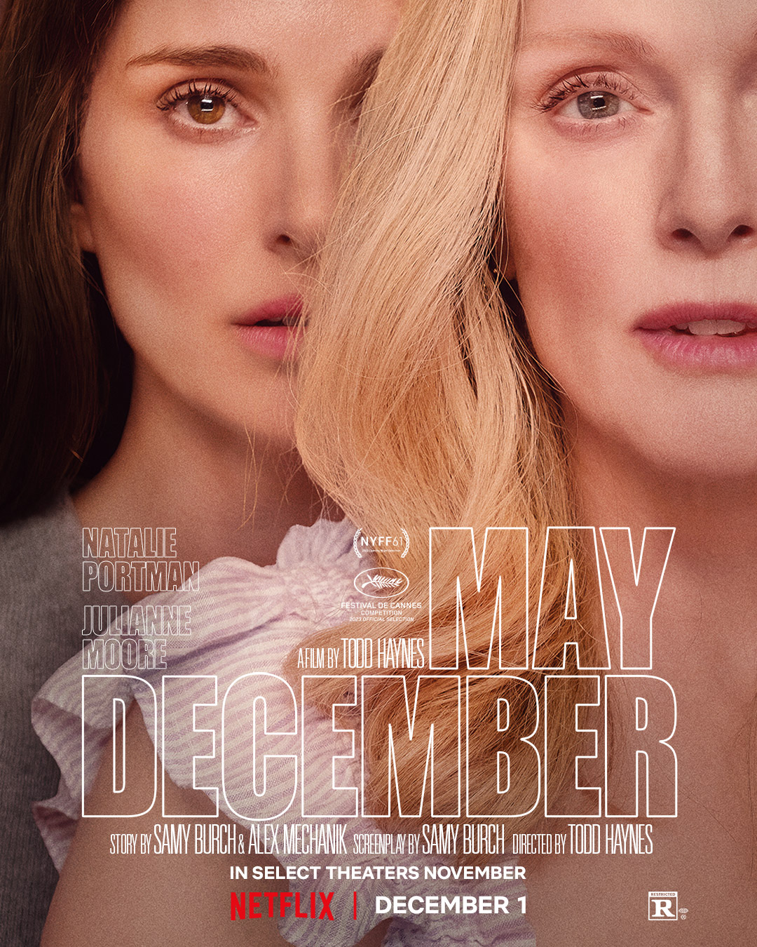 xNatalie Portman & Julianne Moore in Todd Haynes' May December komt op 1 december 2023 naar Netflix België 