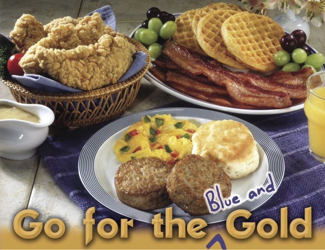 FfaSkyline's tweet photo. It's time to fill your freezer with Blue &amp; Gold.2.5 lb roll Sausage $10.00
3 lb package Premium Thick Sliced Bacon  $21.00. 5 lb bag Chicken Tenderloin Fritters $30.00-
Orders will be taken until October 13 . Delivery will be the week of October 22. Contact a Skyline FFA member. https://t.co/muHL6iW61T