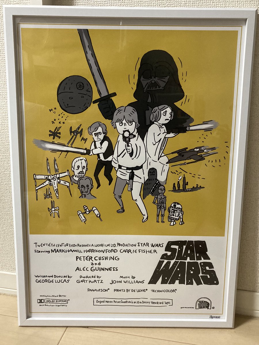 cantina_036's tweet image. 我が家にJigowattさん（@121Jigo ）のポスター到着しました✨

か…かわいい😍
すごく素敵‼️

あえて白い縁の額に入れてみました。

皆様のお部屋の癒しにいかがですか？

今ならこのサイズ（A2）なのに大特価で販売してますよ✨

#Jigowatt