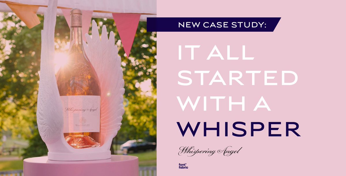 🆕New case study on the horizon! Crafting a custom typeface to reflect a new era for luxury brand 🍾Chateau d’Esclans.

👉Learn more about it here: bit.ly/457ymFG