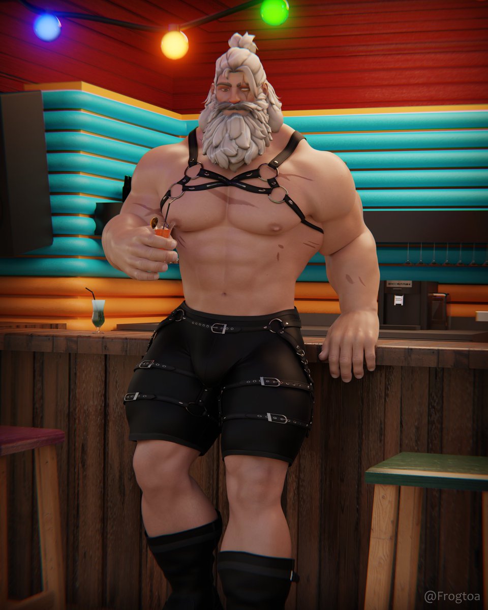 frogtoa's tweet photo. LEATHER! MUSCLES! REINHARDT REINHARDT REINHARDT! HAHA!

#Overwatch #Reinhardt #NSFW https://t.co/82mkkYsUXn