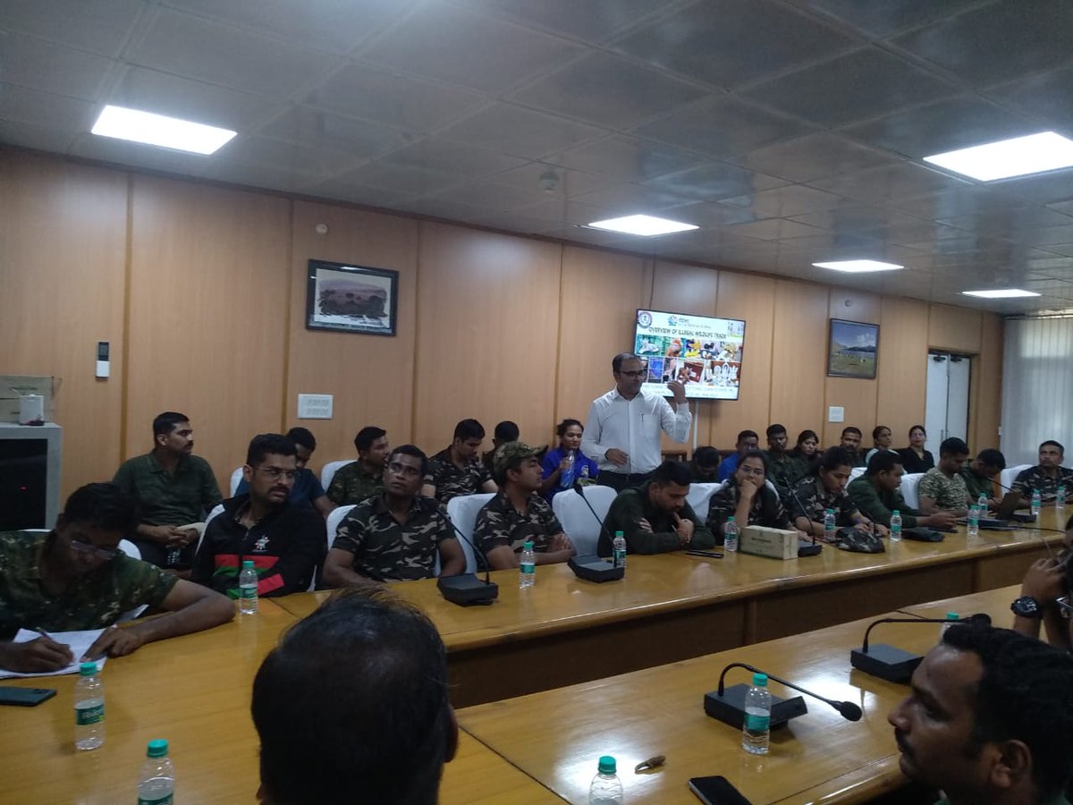 WCCBHQ's tweet photo. WCCB officials #sensitized Forest Officials on “Overview of Wildlife #Crime Scenario followed by hands on #Identification of Wildlife #Contrabands” at Van Vigyan Bhawan, R.K.Puram, New #Delhi on 22.09.2023 attended by 54 officials. https://t.co/vX1yFx1WCq