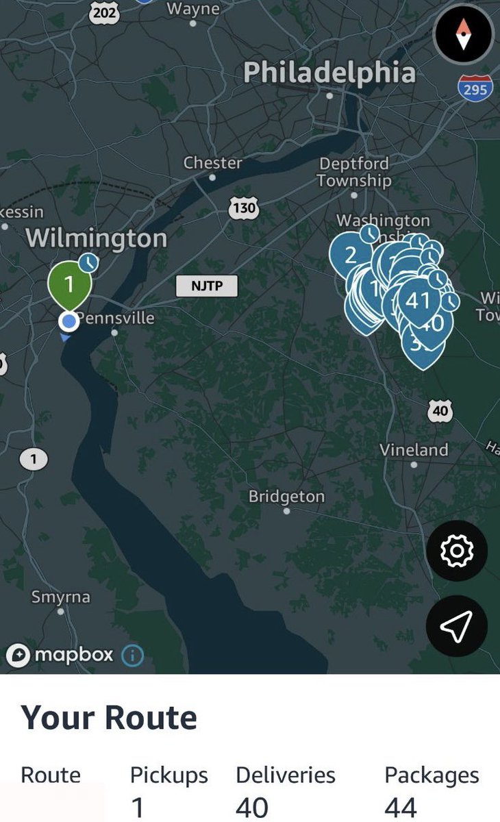 thechuckdriver's tweet photo. Good Morning!
I got a later start than usual today because I was waiting for a higher #AmazonFlex block surge.
But I can’t let the morning pass me by, so I had to settle for this small surge.
44 packages to NJ 🚙📦
Enjoy your day!
#amazonflexdriver https://t.co/0IThIFCbqP