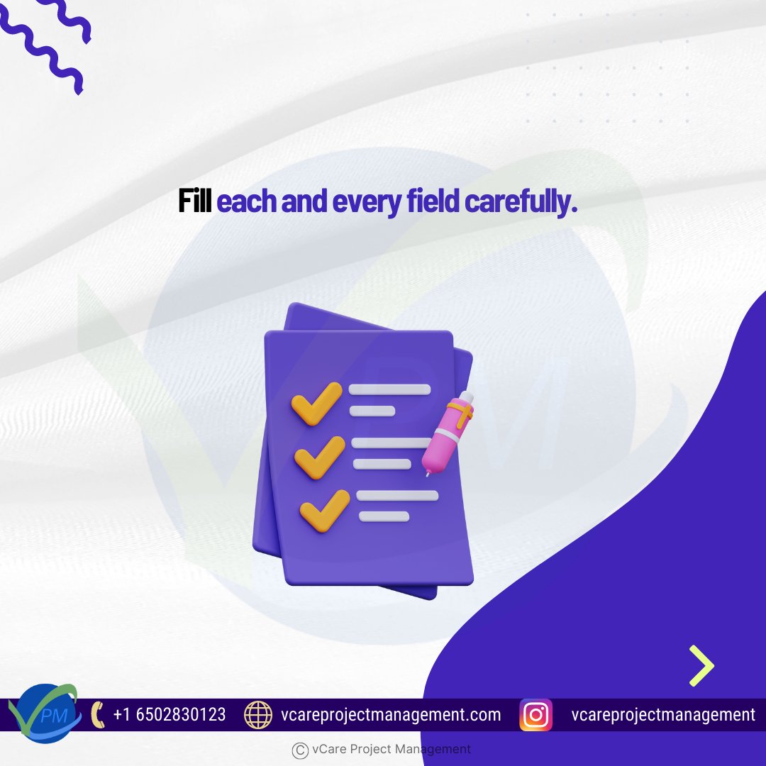 vCare_official's tweet image. 4(10) Fill each and every field carefully.

#pgmpcourse #pgmptraining #pgmphandbook