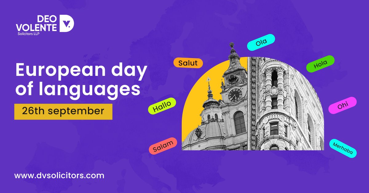 📷 Celebrating the richness of linguistic diversity on European Day of Languages! 📷📷 Let's embrace the beauty of communication in all its forms and explore the world through language.
How many languages can you say 'hello' in today?
#EuropeanDayofLanguages #DVSolicitors